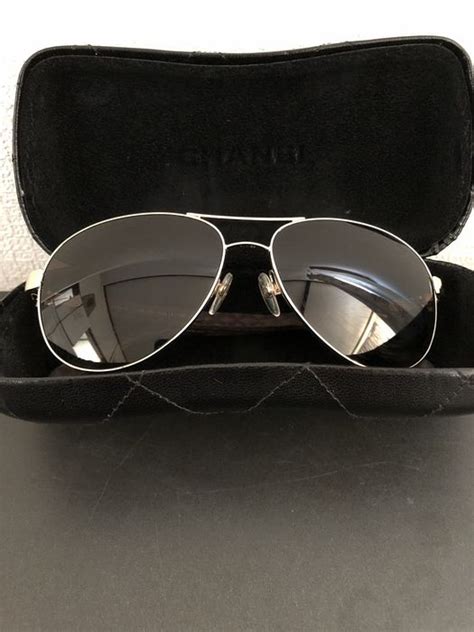 chanel white quilted aviator sunglasses|vintage chanel aviator sunglasses.